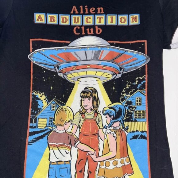 Alien Abduction Club Graphic Tee, Junior’s Medium - Picture 2 of 9